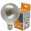 E27 LED žiarovka 4W 200lm 2200K Filament Smoke G95 Warm Color