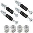 Nábytková spojka, excentrická fi 15mm + kolík KVALITA