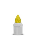 Elektrická LED vložka 11,5 cm Yellow ZE4 s 2xR14 LUX3 batériami