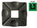 OZDOBNÝ OBAL 90x90, 21x21, t8mm