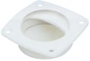 Spodný zdvih 57x57mm - biele PVC