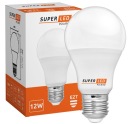 E27 LED žiarovka 12W = 100W 1000lm CCD SuperLED