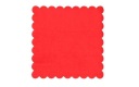 PODÁVANÉ obrúsky 15x15cm ČERVENÉ (200) REDPLAST