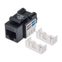 Keystone RJ45 UTP kat.6 modul čierny