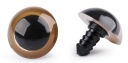 Oči pre hračky maskota 20 mm béžová - 1 pár