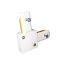 TRACK LIGHT Biely konektor lampy typu L