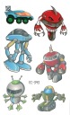 Umývateľné tetovania pre deti ROBOTS EC343