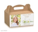 Remeselné krabičky na tortu s fotkou dieťaťa + personalizácia