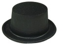 ČIERNY GLITTROVÝ ČIAPOK CYLINDER 53-58CM