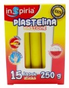 ŽLTÁ plastelína školská 15 tyčiniek 250g Inspiria 9844