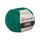 50 g priadze, 55 % bavlna 45 % akryl, YarnArt Marine jeans 63
