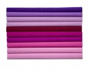Krimpovaný hodvábny papier 10 ks 8 farieb Happy Color PINK