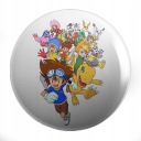 Digimon Adventure Manga Anime Pins na výber