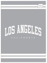 INTERDRUK NOTEBOOK A4-32 KORÁKOVANÝ GREY LOS ANGELES