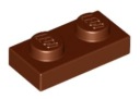 LEGO TANIER 1X2 HNEDÁ Č. 3023 - 4 KS