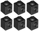LEGO 87087 BRICK 1x1 čierna (3g) 6 ks.
