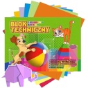 Farebný technický blok A4 8 listov 160g/m Protos
