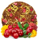 ROOIBOS CRANBERRY čaj 100g s brusnicami bez kofeínu, LAHODNÝ