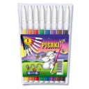 KAMET školské fixky, fixky, fixky, 8 farieb
