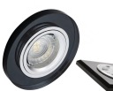 KANLUX Sklenené očko Stropný dekoratívny držiak lampy Sklenený MORTA 10W Čierny
