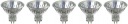 Halogénová žiarovka MR16 Philips typ 14600 GU5.3 G5.3 12V 50W 36° Sada = 5 ks.