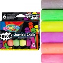 Chodníková krieda COLORINO JUMBO neónová 6 kusov