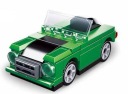 SLUBAN BLOCKS MINI AUTO KABRIOLET ZELENÁ
