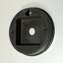 Zásuvka pre hodinový mechanizmus, čierna, 98 mm