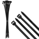 Káblové svorky Sťahovacie pásky Sťahovacie pásky 100 ks. 4,8 mm x 200 mm čierna
