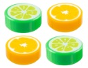 LEGO dlaždice 1x1 citrus pomaranč citrón 4 ks 98138pb262 98138pb371