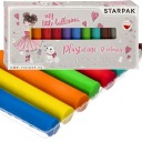 ŠKOLSKÉ Plastelíny SET 12 FAREBNÝCH BALETNÝCH ŠATÍN PRE DIEVČATÁ