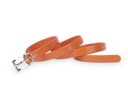 Klasický dámsky opasok, oranžovo lakovaný, 1,5 cm