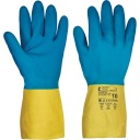 Pracovné ochranné rukavice, chemický latex/neoprén CASPIA, veľkosť 8-M