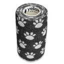 Samolepiaca stabilizačná súdržná bandáž YellowBAND 10cm čierne labky