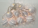 COTTON BALLS lampy, svietiace gule, 10 ks LED, 4 cm