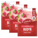 Delecta malinový puding 3x64g malinový bez hrudiek, zamatový, lahodný