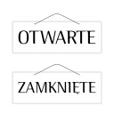 2-stranný laminovaný nápis OTVORENÉ ZATVORENÉ