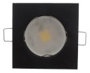 PEVNÁ LAMPA MATNÁ ČIERNA LAMPA + GU10 LED 3W