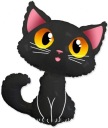 Fóliový balónik BLACK CAT Kitten Kitten Halloween Birthday Party 83x90cm