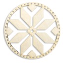 DREVENÝ RÁF MINI STAR ZÁKLADNA KOLESA PRE MACRAME DREAMCATCHER 15 CM