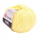 YarnArt Jeans 67 priadza ŽLTÁ SVETLO ŽLTÁ 50g/160m BAVLNA AKRYL.