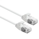 Patchcord UTP kat.6A LSOH, tenký, biely, 1 m
