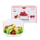 Edwanex sklenená miska na šalát, jednoduchá miska na šalát, 11 cm, 350 ml