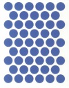 Samolepiaca čiapočka 14mm modrá 50 ks