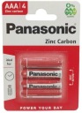 Batérie Panasonic AAA do baterky, diaľkové ovládanie hodín, 4 ks