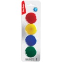Magnety na tabuľu Berlingo, 4 ks, 40 mm, 1 bal