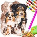 Diamond Painting DOG Diamond Scrapbook 5D DIAMANTOVÁ SADA MALOVANIA