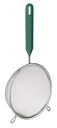 Nerezové kuchynské sitko, kov, 16 cm, zelené