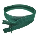 Zips, skrytý jazdec, zelený, 40 cm, autolock, fľaškovozelený
