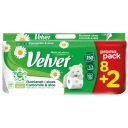 Zamatový toaletný papier Harmanček a Aloe 8+2 rolky